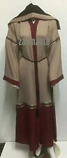 Neuf Ouvert Avant Abaya / Robe /Islamique Vêtement/Saoudien Femme Taille 54 to58