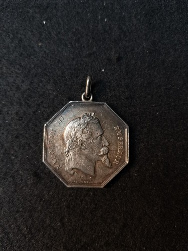 Jeton monté pendentif argent - jeton,