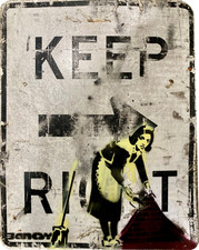 Banksy Graffiti Art Maid Sweep