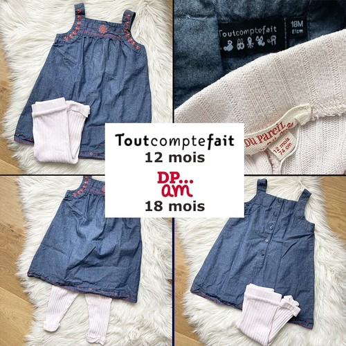 Ensemble robe effet jean tout - effet,