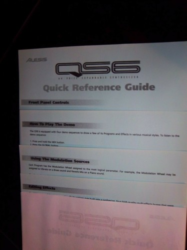 Alesis qs6 voice - qs6 ,