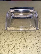 Rare et original Porte-savon mural  en verre ancien vintage