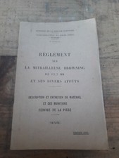 livret reglementaire instruction entretien mitrailleuse 12.7