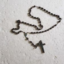 Ancien chapelet avec perles en bois de corozo