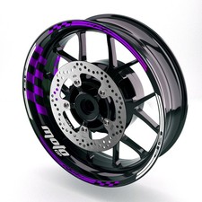 Purple Grid Vinyl Wheel Rim