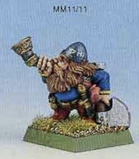 1991 Marauder Dwarf Horn Command Group musician MM11 Citadel Warhammer Army GW