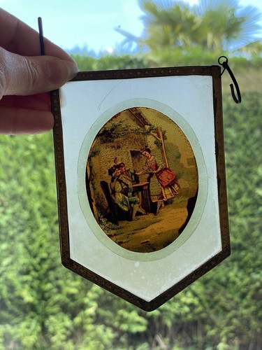 Plaque fixé sous verre - sous,