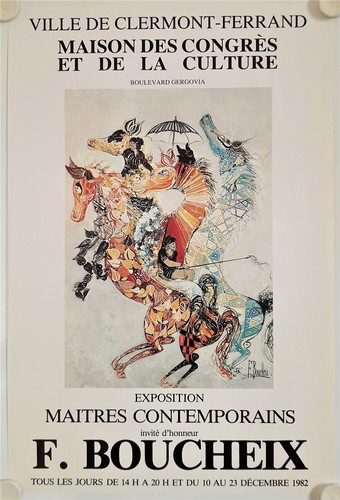 Affiche boucheix 1982 - boucheix,