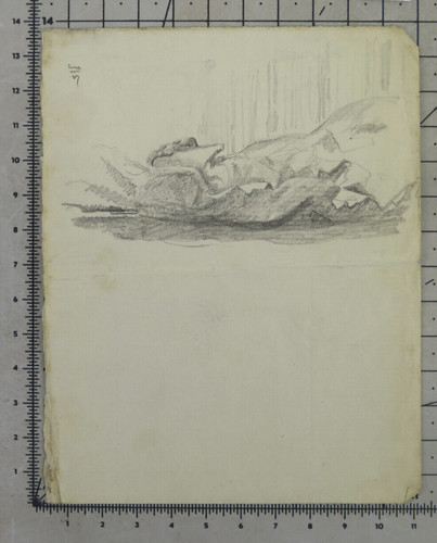 Ancien croquis crayon - ancien,