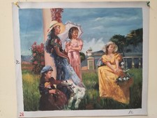 Tableau Dama Noble Peint À