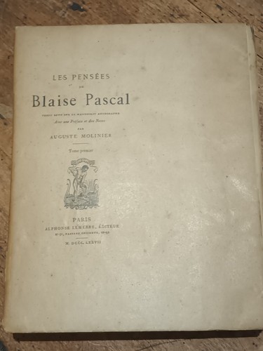 Livre relier blaise pascal - relier,