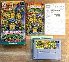 TEENAGE MUTANT NINJA TURTLES IN TIME COMPLET SUPER FAMICOM SFC NTSC JAP CIB OVP