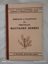 Livre "Semences et plantules des principales mauvaises herbes"