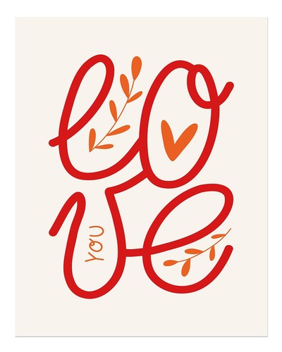 Art mural typographie amour - mural,