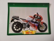 Honda 750 RC45 1999 fiche carte moto passion collection Atlas