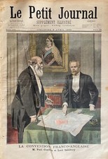 PETIT JOURNAL 1899 N° 438 CONVENTION FRANCO ANGLAISE - CHAISE ELECTIQUE AUX USA