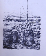 Naissance du Jour COLETTE illustré lithographie Luc Albert MOREAU  N° 88 1932