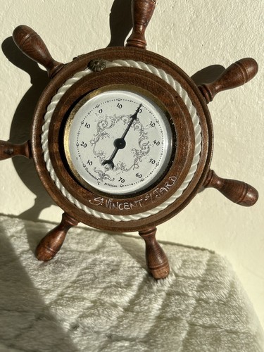 Gouvernail bois horloge - bois,