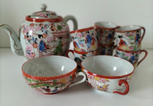 Ensemble thé vintage - ensemble, à