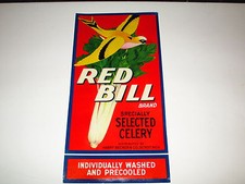 1950s ORIGINAL VTG Red Bill