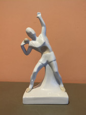 Statuette en porcelaine Art Déco - Figurine sportive vintage"