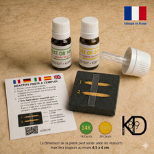 Testeur or acide 14 24K pierre