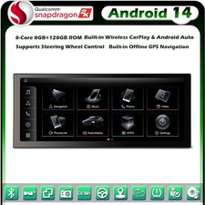 12,3" 8-Core 128G Android 14 Autoradio GPS CarPlay Wifi pour Audi A4 A5 B8 S4 S5