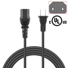 UL 2-Prong Power Cord Cable