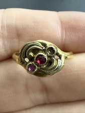 Ancienne Bague Plaquer Or 18k
