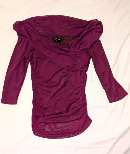 Bebe purple off the shoulder - purple, off-the-shoulder
