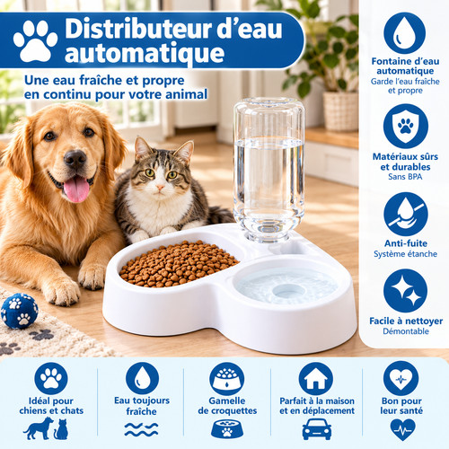 Distributeur eau chien chat - eau,