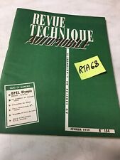 Opel Olympia Rekord Caravan Revue Technique Automobile RTA édition 1959