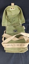 Militaria WW2 Musette De Masque À Gaz Sac De Transport Anglais 1943