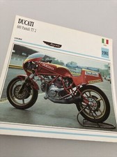 Ducati 600 Pantah TT2 1981 carte moto de collection Atlas Italie