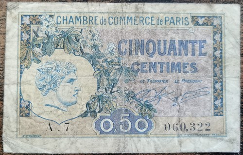 Billet centimes chambre de - billet,