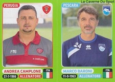 643 CAMPLONE ITALIA AC.PERUGIA  PESCARA CALCIO STICKER CALCIATORI 2015 PANINI