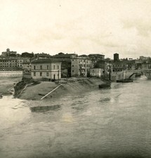 Italy Roma Panorama of Tiber