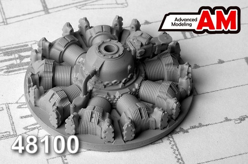 Ash radial engine for - ash-62, ir