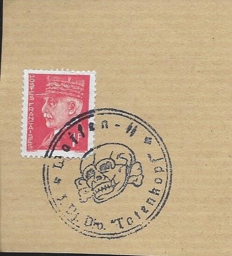 Timbre petain cachet tete - cachet, de