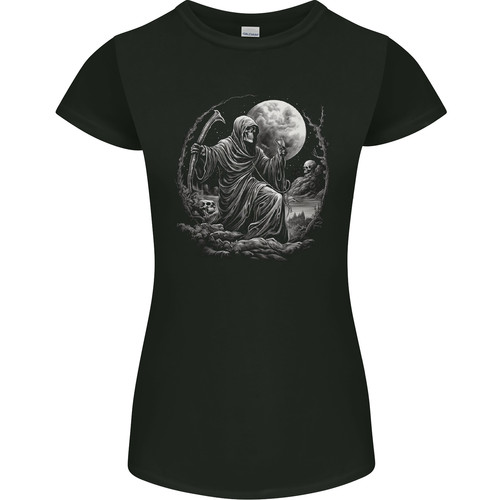Faucheuse avec une pleine lune - faucheuse,