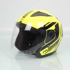 Casque jet One Jettone jaune noir homme femme Taille S 55-56cm scooter pour moto