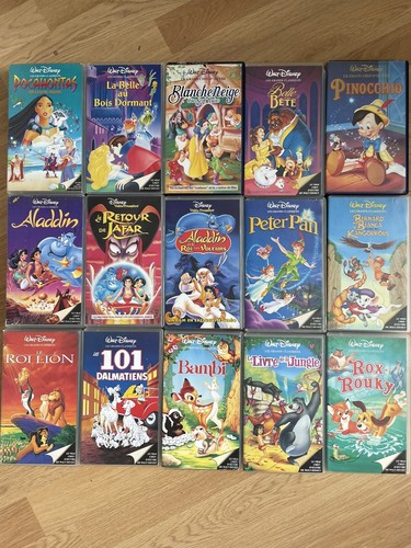 Cassettes vhs disney grand - vhs,