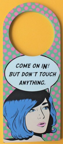 Pendentif porte pop art - de,