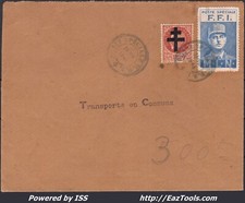 FRANCE POSTE SPÉCIALE FFI VIGNETTE DE GAULLE + PETAIN CAD DU 21/07/1944