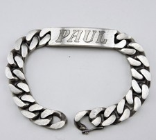 Ancien bracelet gourmette - bracelet, en