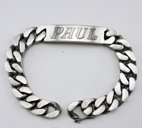 Ancien bracelet gourmette - bracelet, en