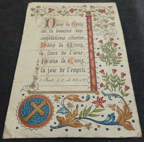 Ancienne image pieuse - , –