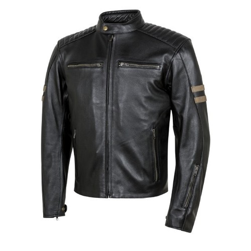 Veste homme moto 100 cuir - homme, 100%