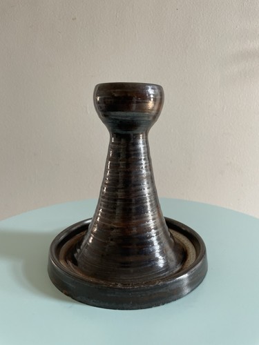 Bougeoir céramique signé - bougeoir,