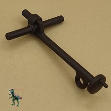 Playmobil mât marron-support drapeau-bateau pirate-voilier anglais-goûte-bâton